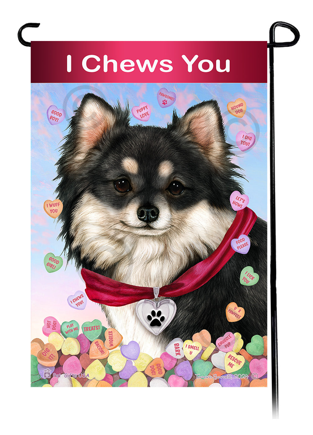 Chihuahua Valentine Sweetheart - Garden Flag