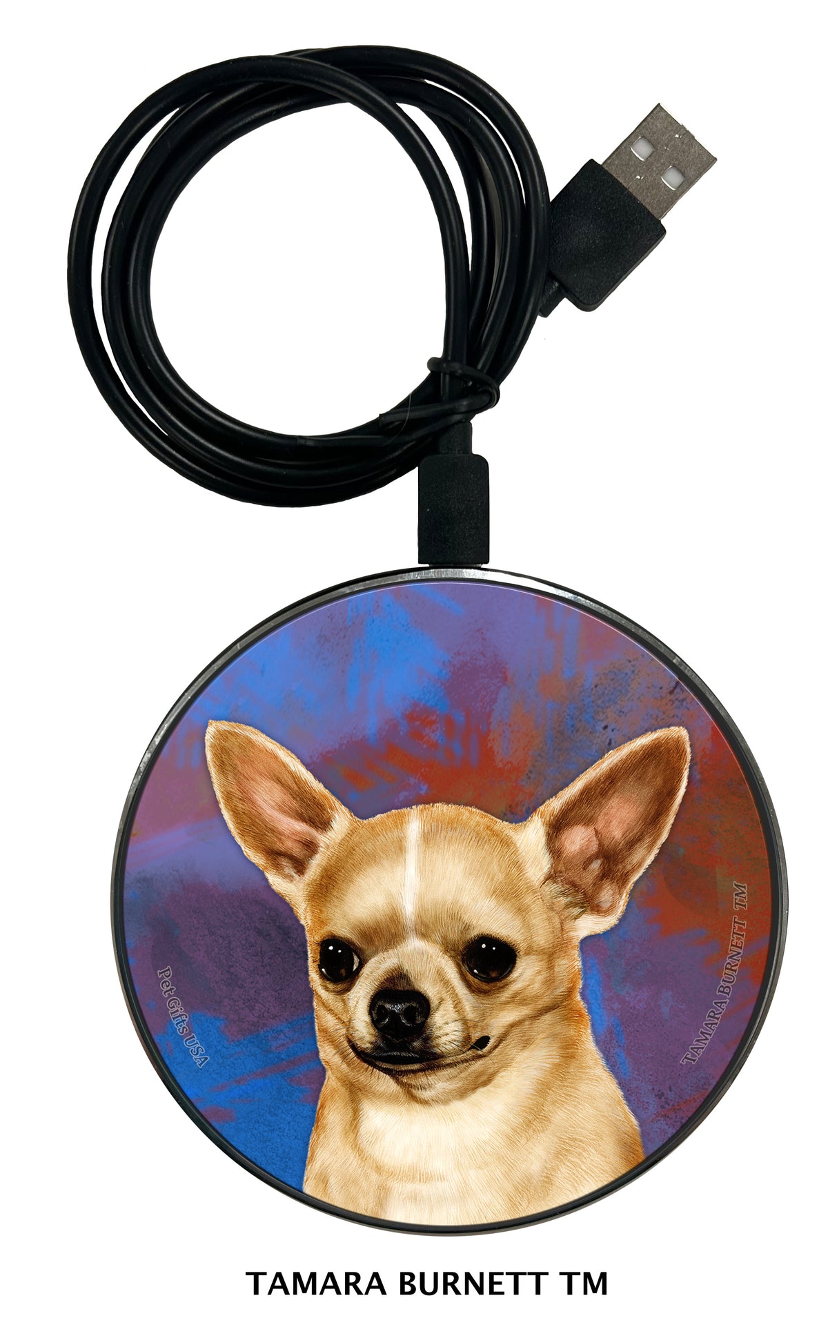 Chihuahua Shorthair Fawn Zoomies Wireless Charger