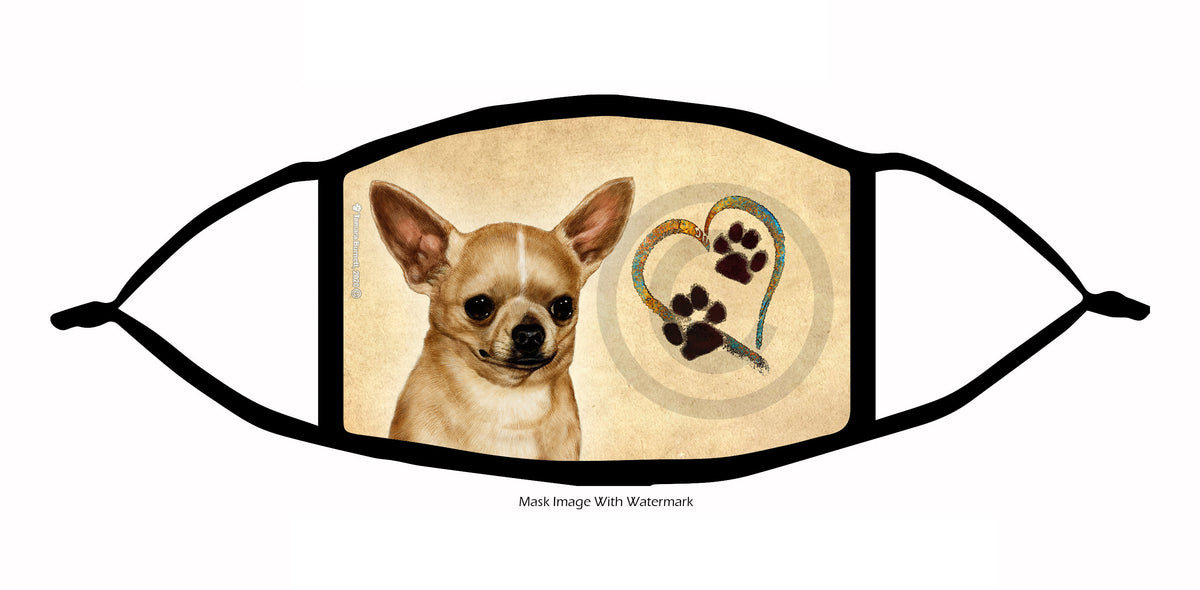 Chihuahua (Smooth, Fawn) Face Mask