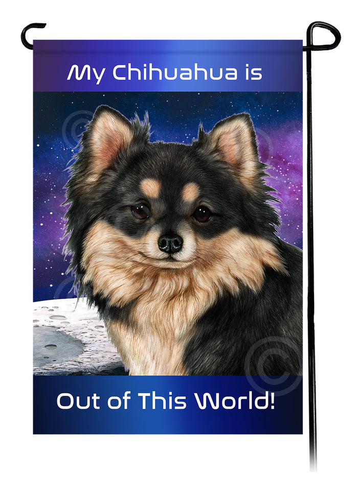 Chihuahua Out Of This World Garden Flags