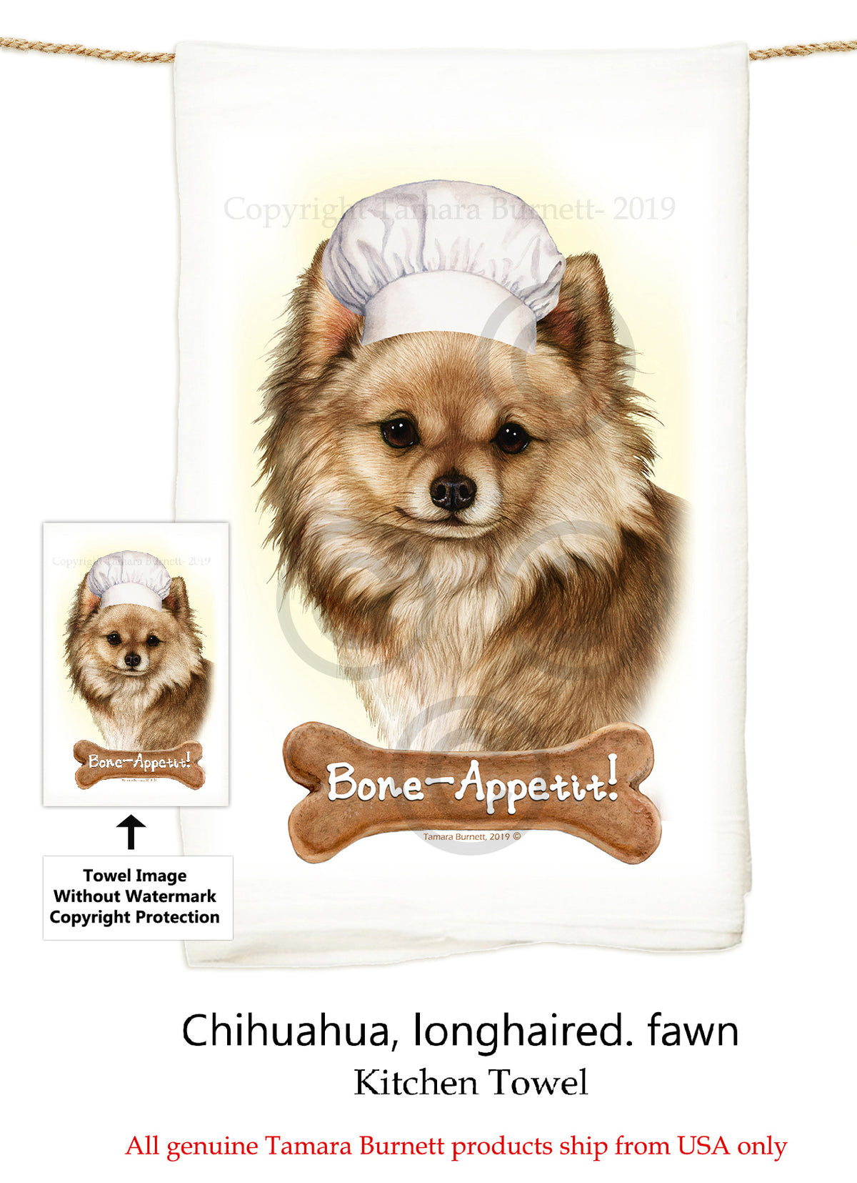 Chihuahua Flour Sack Towel