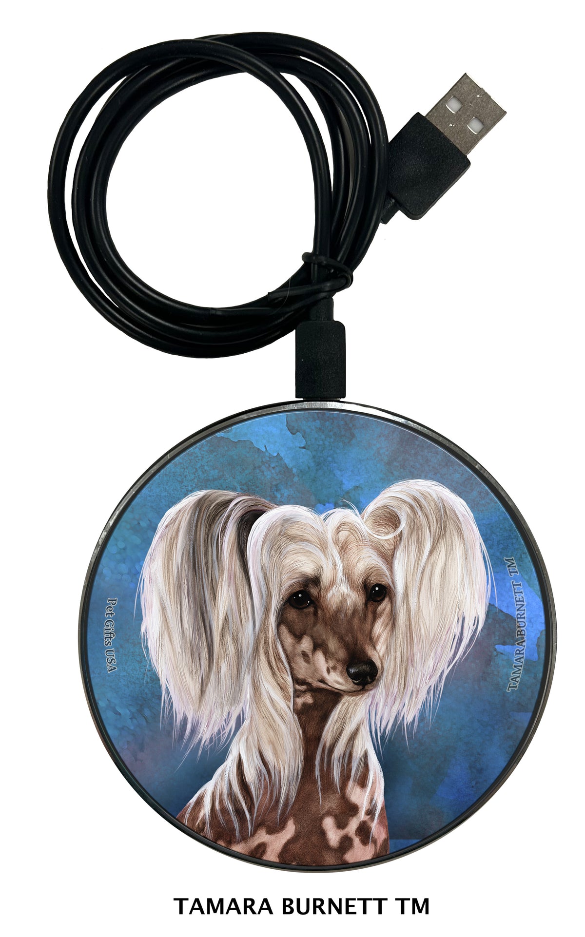 Chinese Crested Hairless Zoomies Wireless Charger