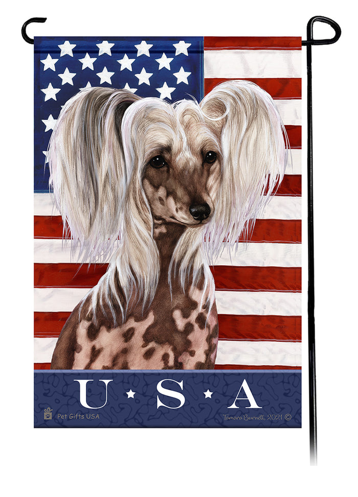 Chinese Crested True Blue Garden Flags