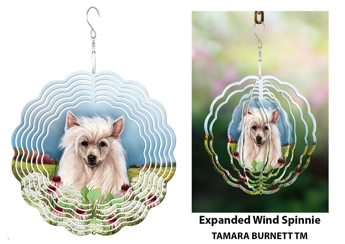 Chinese Crested Powder Puff Wind Spinner