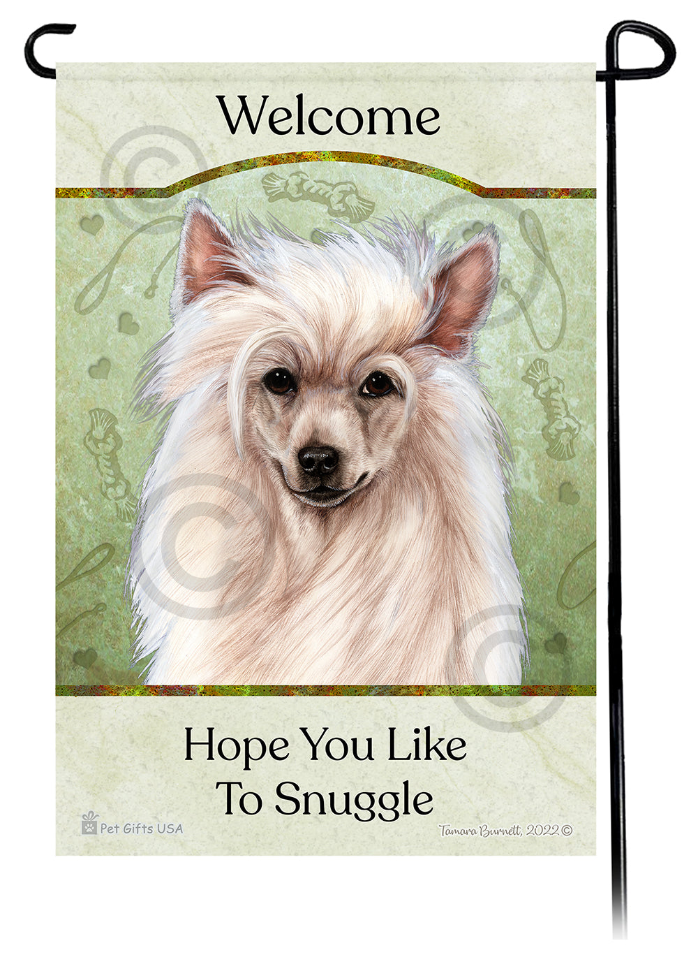 Chinese Crested Hope You Like To Snuggle - Garden Flag