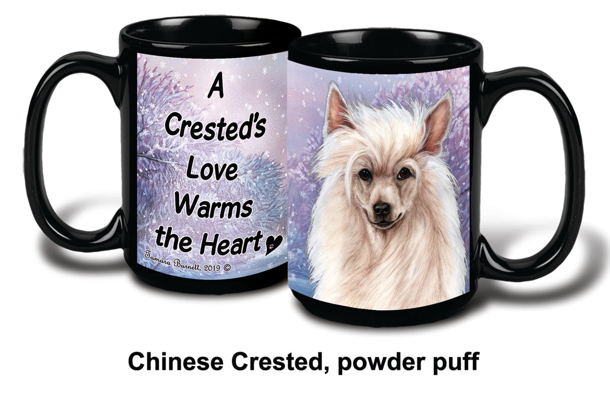 Chinese Crested Powder Puff Winter Mug 15 oz