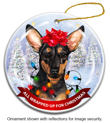 Chiweenie All Wrapped Up Ornament