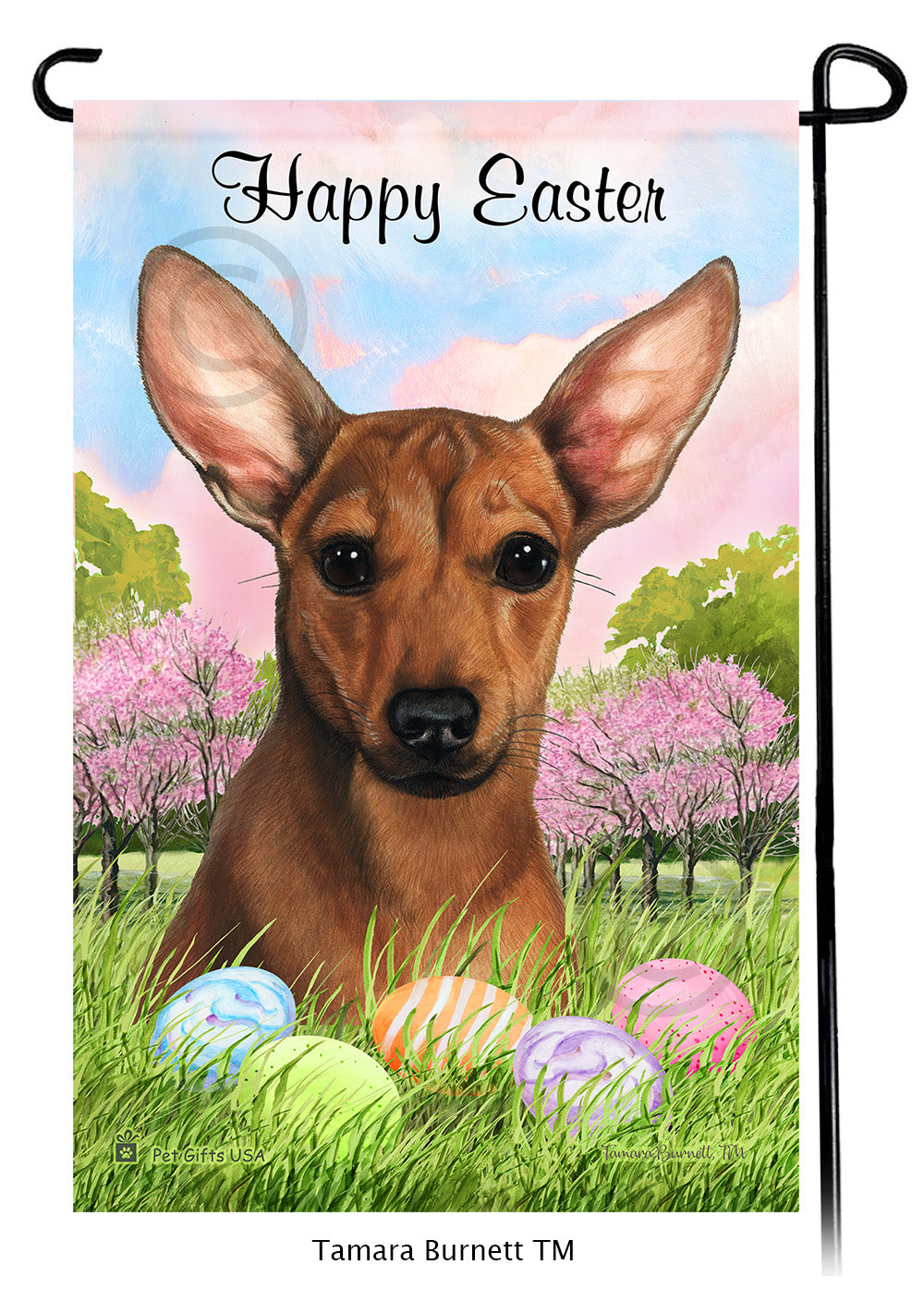 Chiweenie Happy Easter - Garden Flag