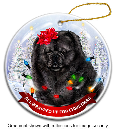 Chow Chow All Wrapped Up Ornament