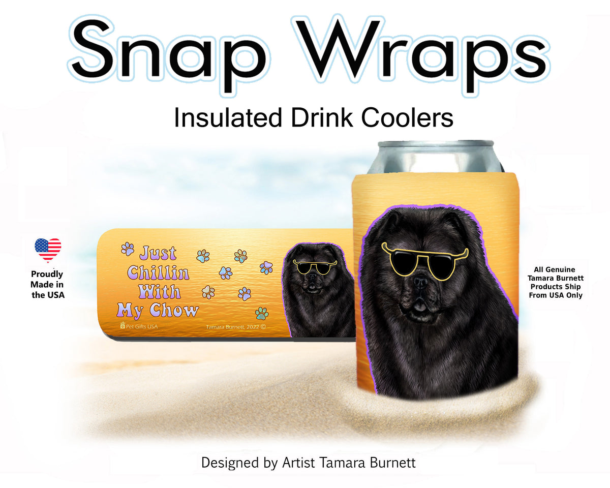 Chow Chow Black Snap Wrap Cozy