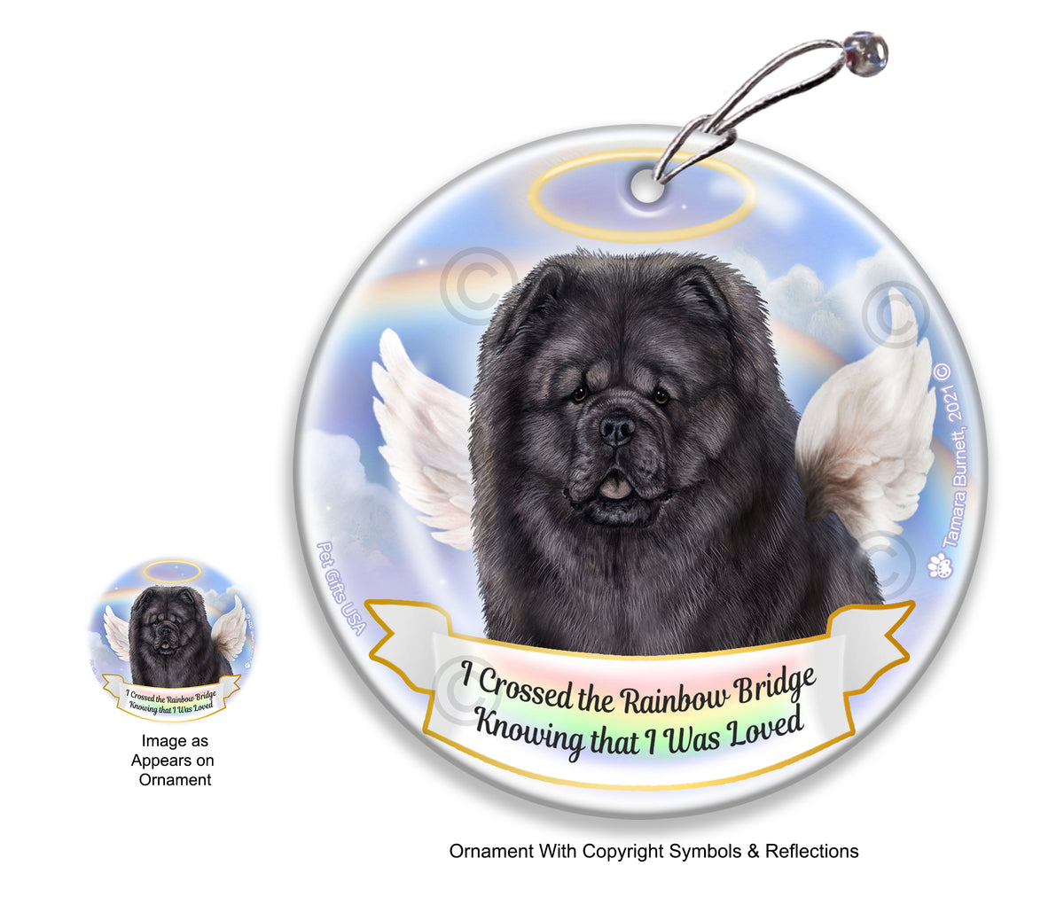 Chow Chow Blue Ornament