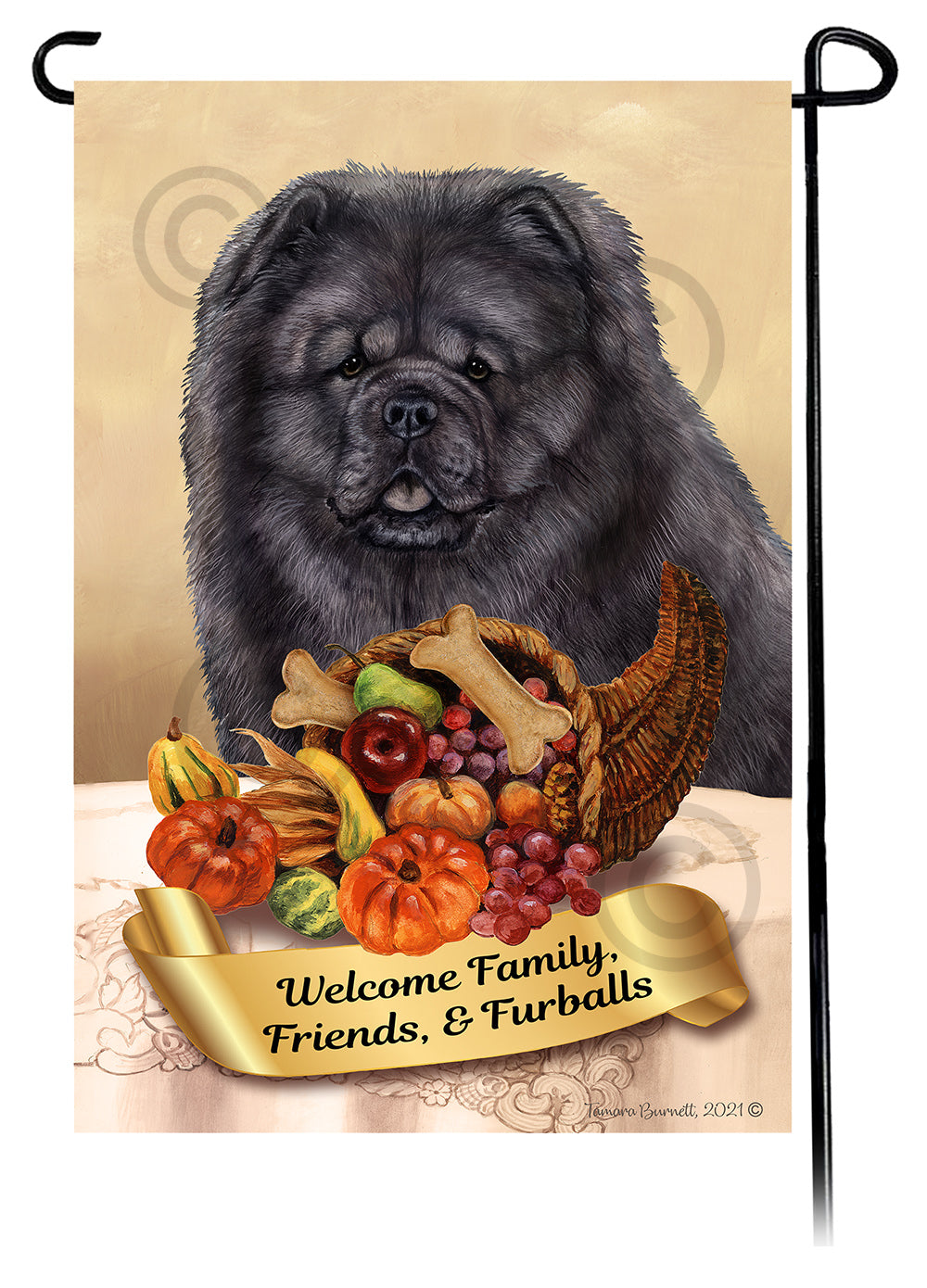 Chow Chow Thanksgiving - Garden Flag