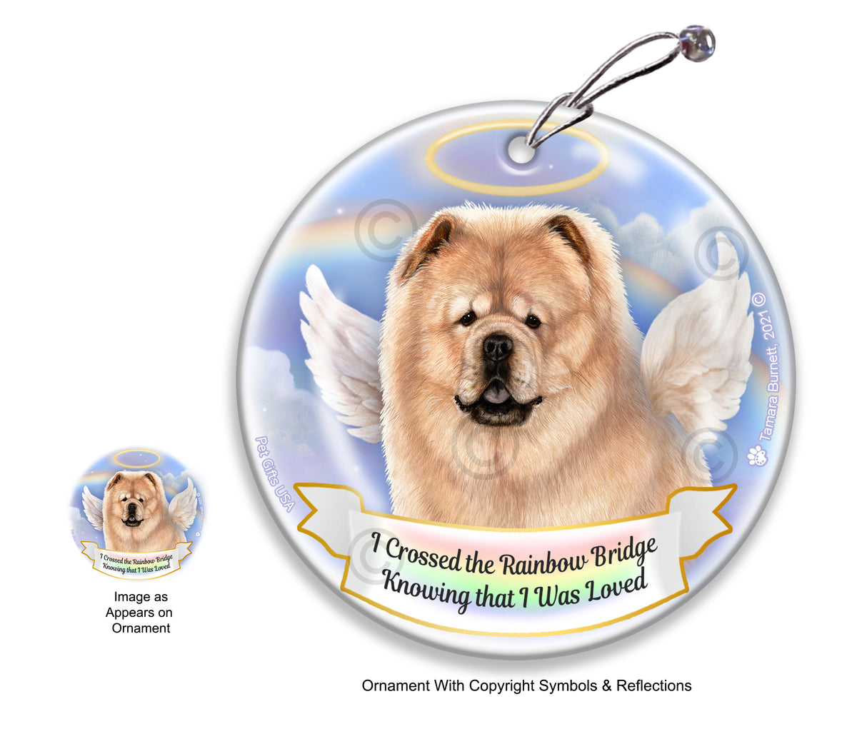Chow Chow Cream Ornament