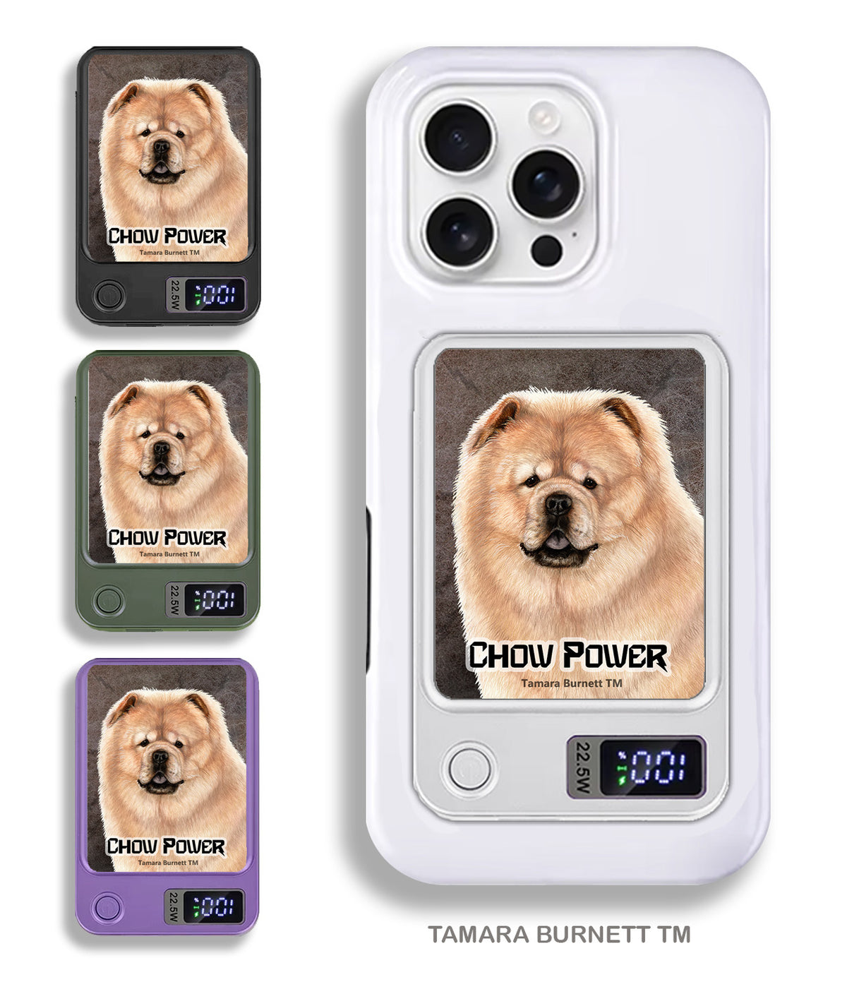 Chow Chow Cream Phone Bank Wireless Charger