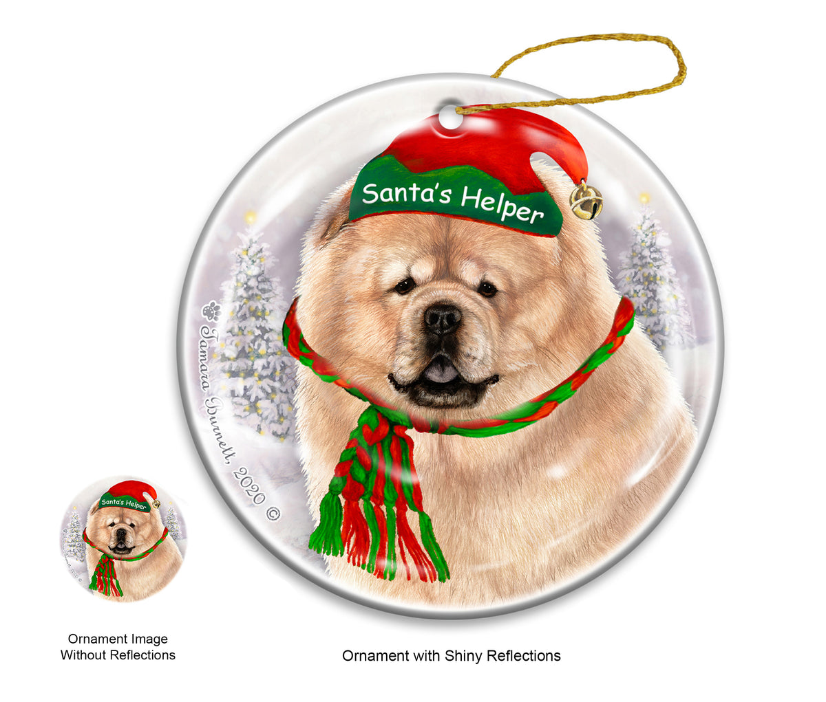 Chow Chow Cream Ornament