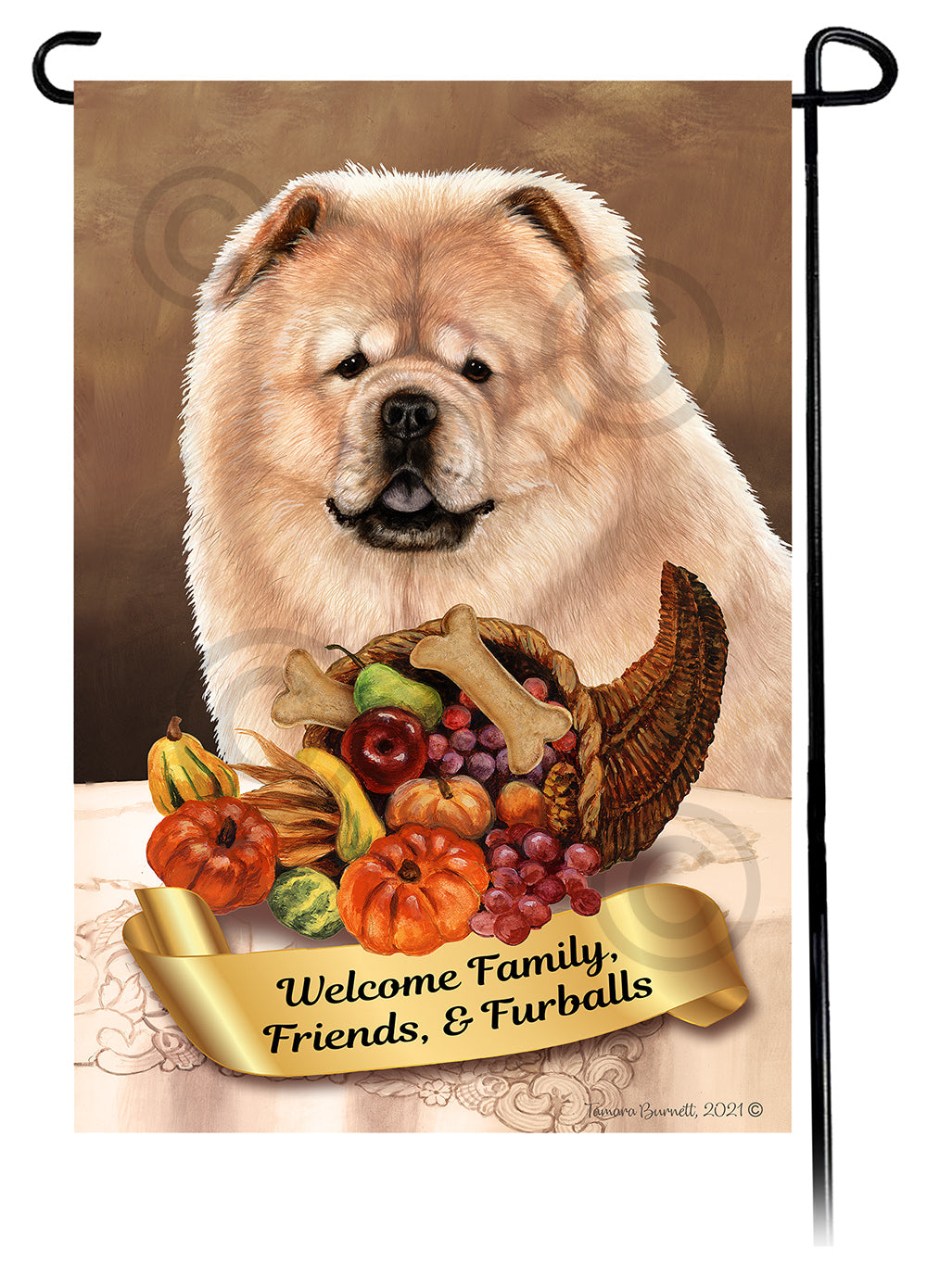 Chow Chow Thanksgiving - Garden Flag
