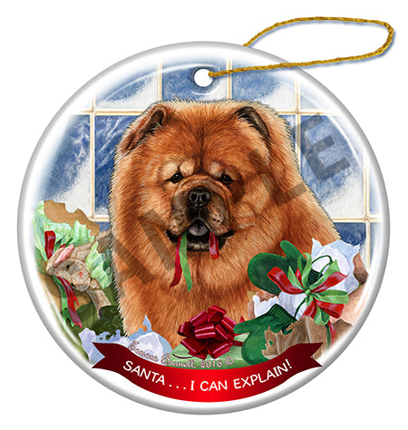 Chow Chow Red Ornament
