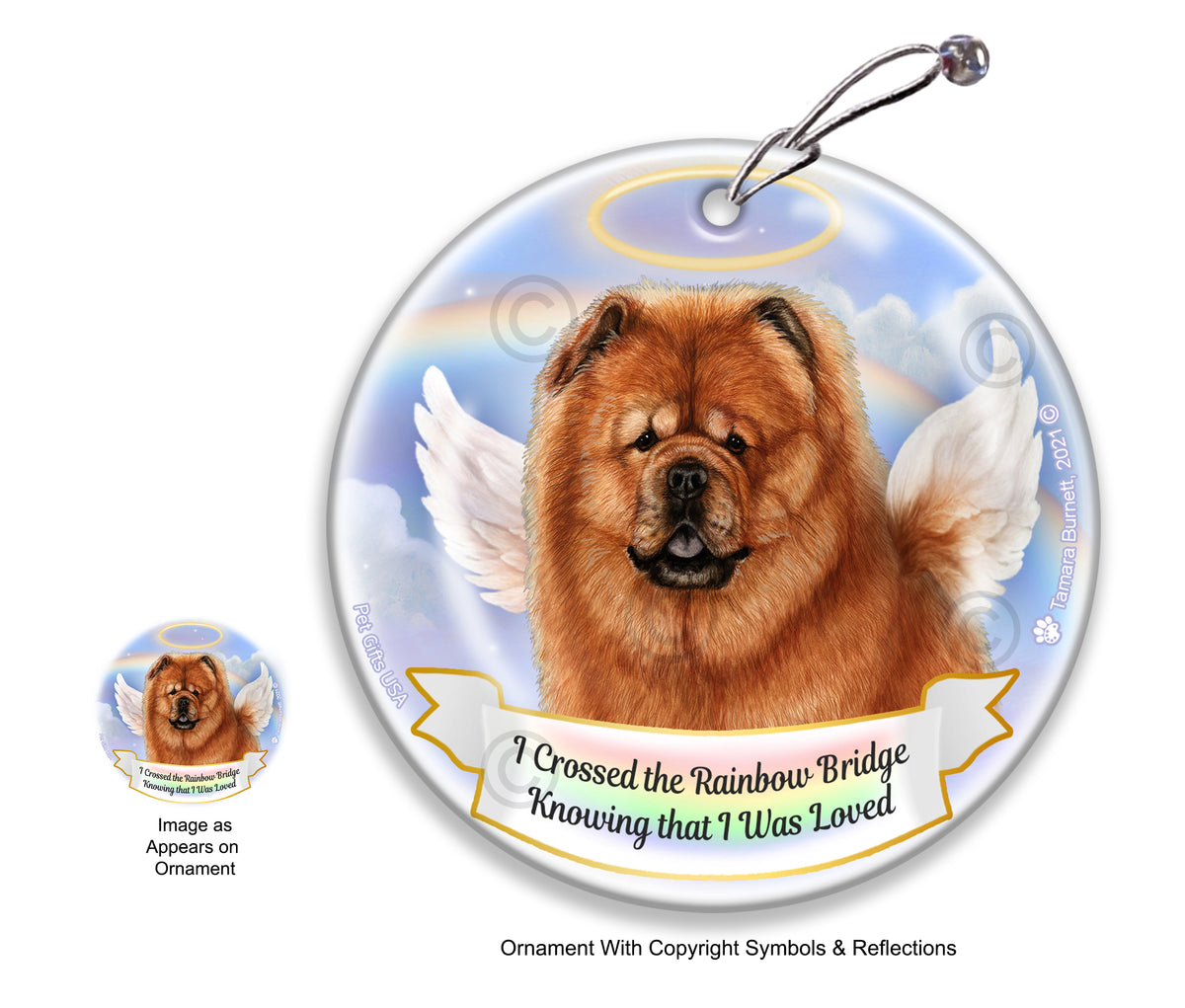 Chow Chow Red Ornament