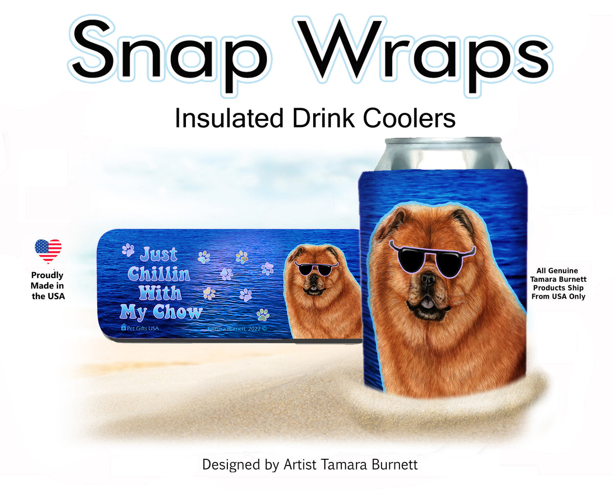 Chow Chow Red Snap Wrap Cozy