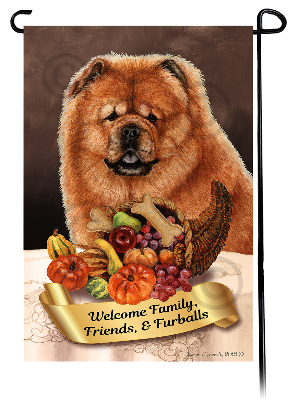 Chow Chow Thanksgiving - Garden Flag