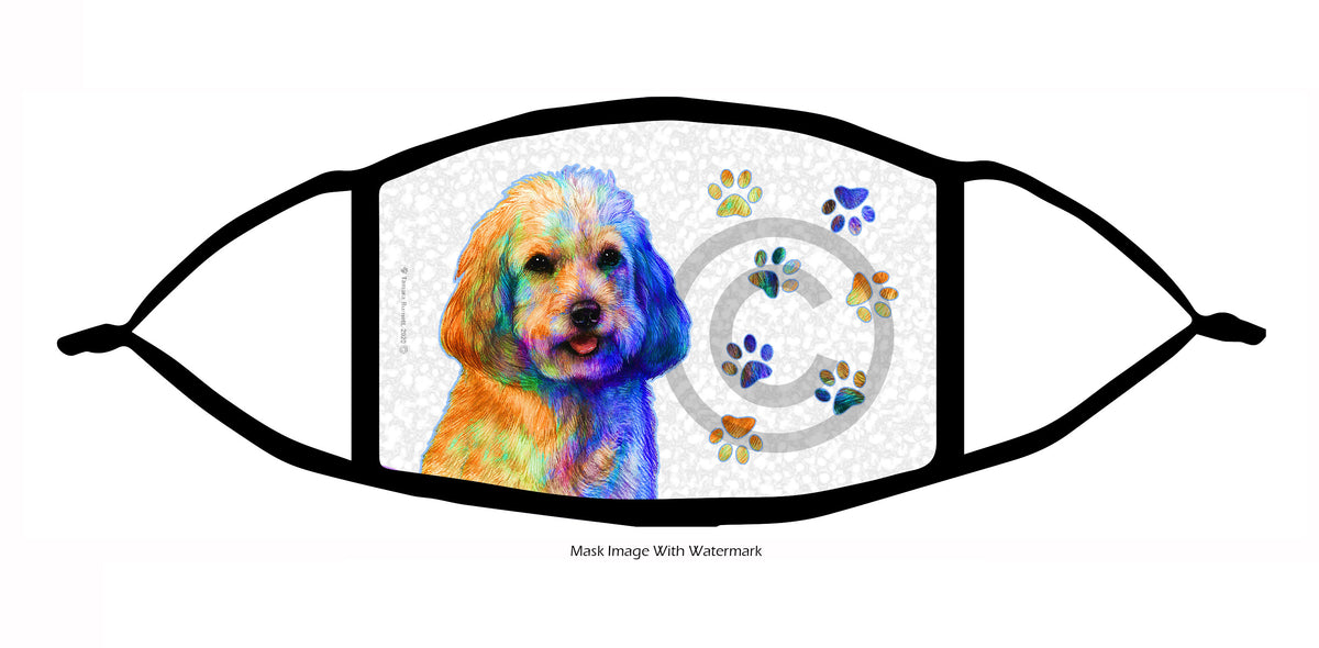Cockapoo (Blonde) Face Mask