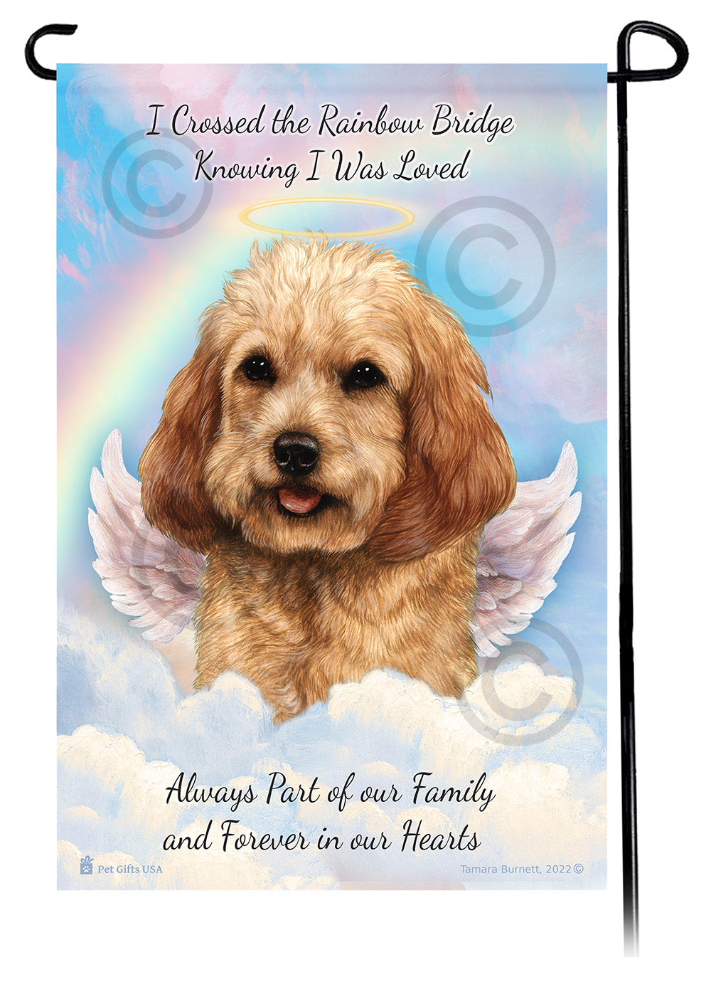 Cockapoo Memorial - Garden Flag