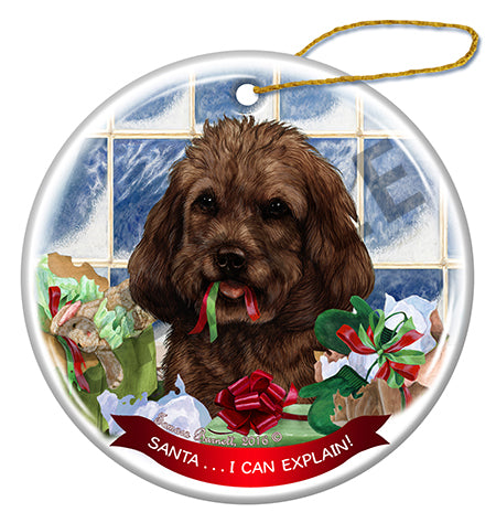 Cockapoo Chocolate Ornament