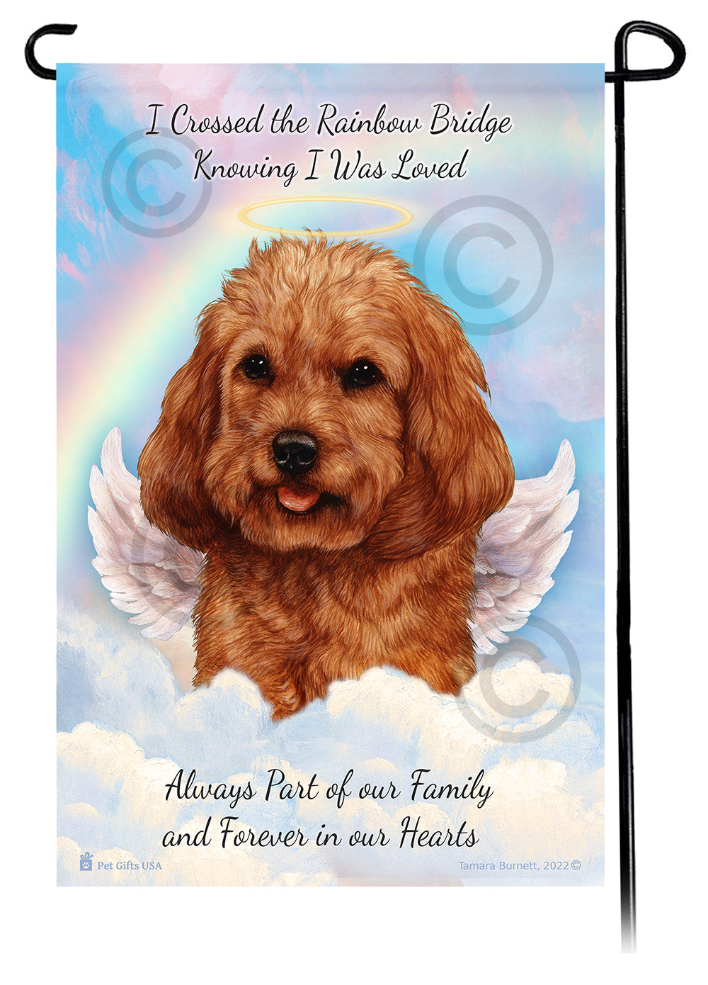Cockapoo Memorial - Garden Flag