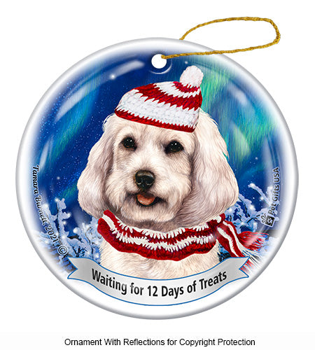 Cockapoo White Ornament