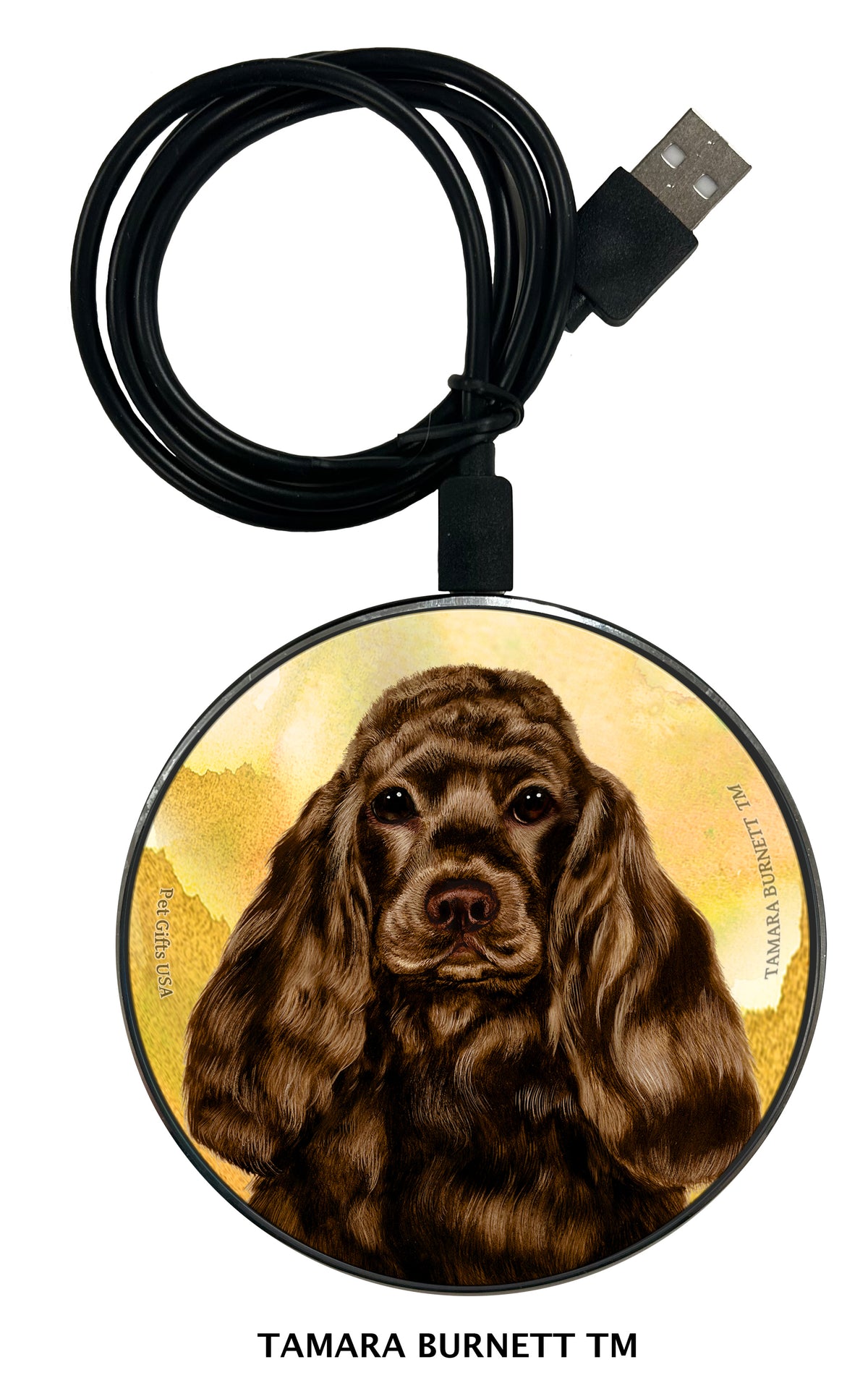 Cocker Spaniel Chocolate Zoomies Wireless Charger