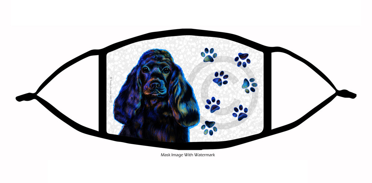 Cocker Spaniel (Black) Face Mask