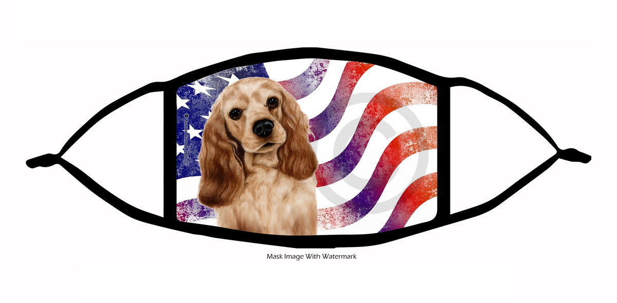 Cocker Spaniel (Blonde) Face Mask