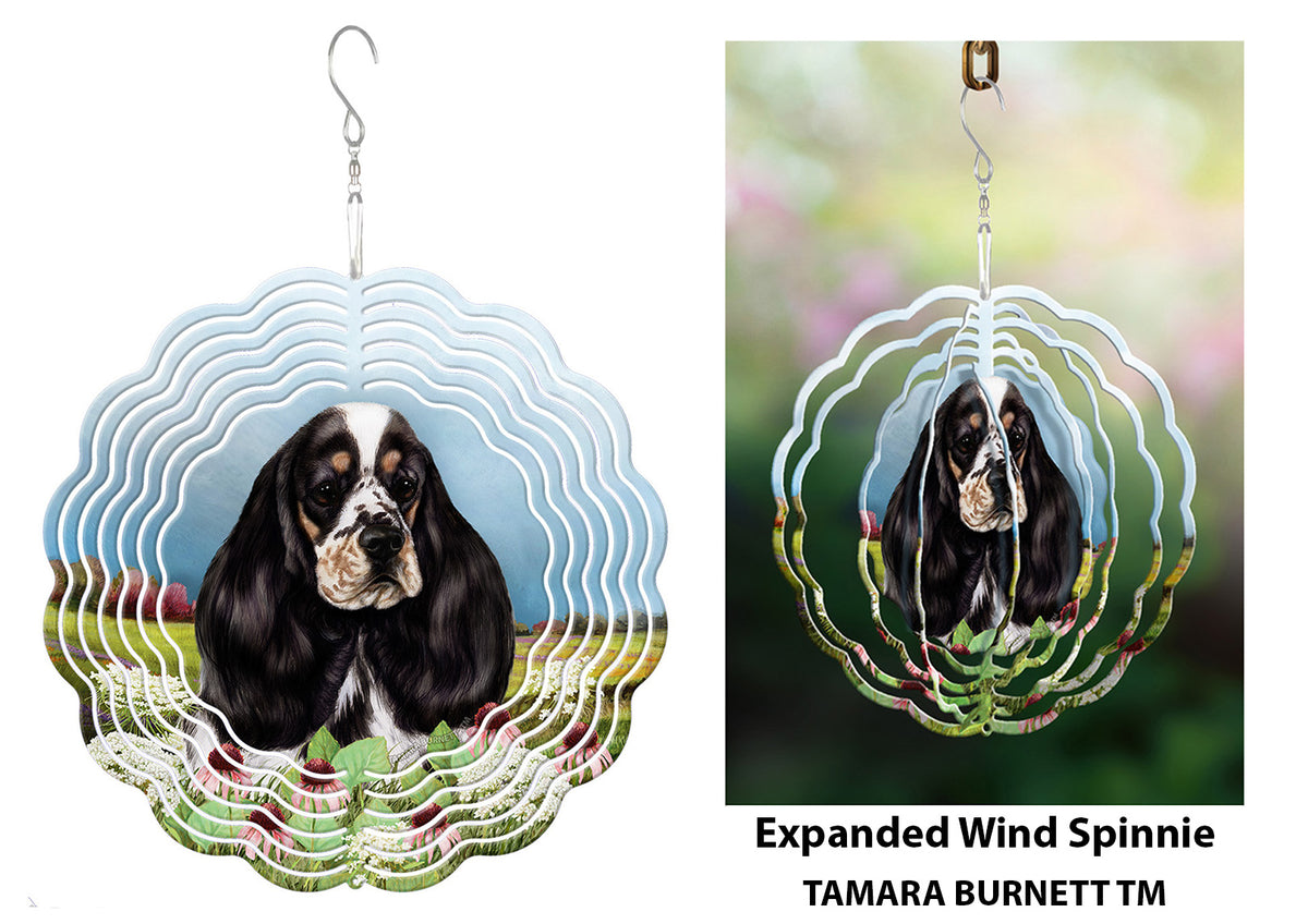 Cocker Spaniel Tri Parti Wind Spinner