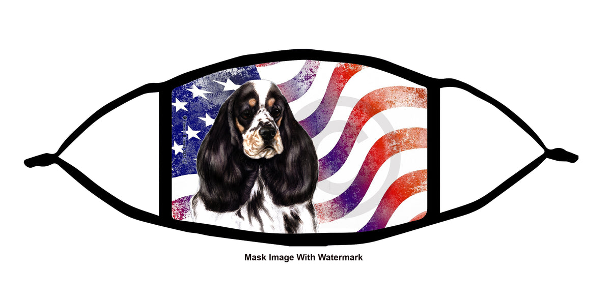 Cocker Spaniel (Tricolor Parti) Face Mask