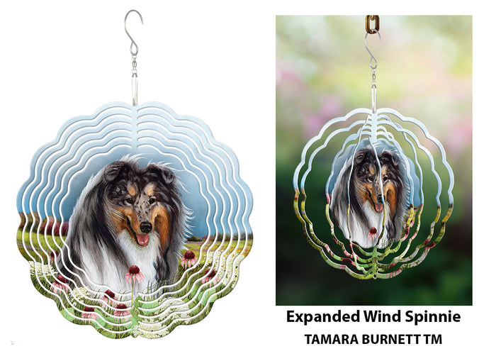 Collie Blue Merle Wind Spinner