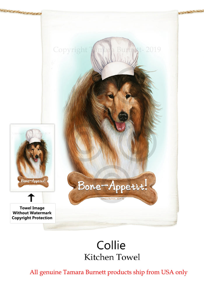 Collie Flour Sack Towel