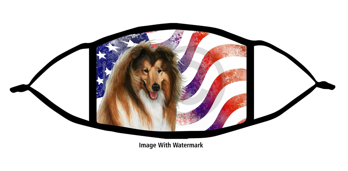 Collie (Sable) Face Mask