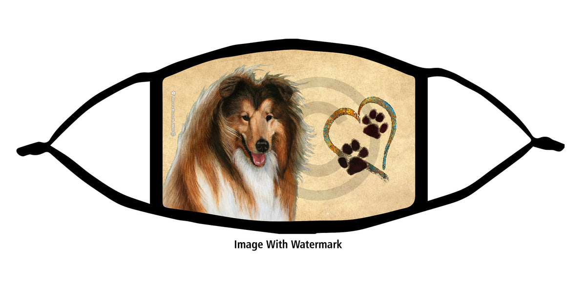 Collie (Sable) Face Mask
