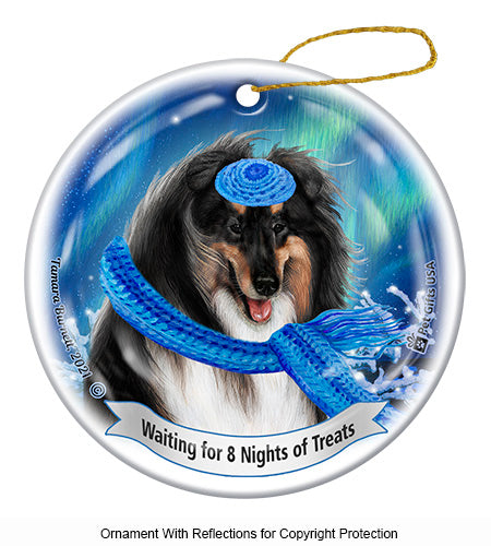 Collie Tri-Color Ornament