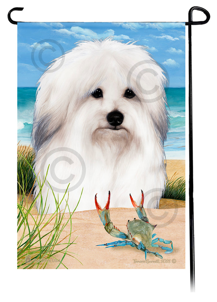 Coton de Tulear Summer Flowers Garden Flag