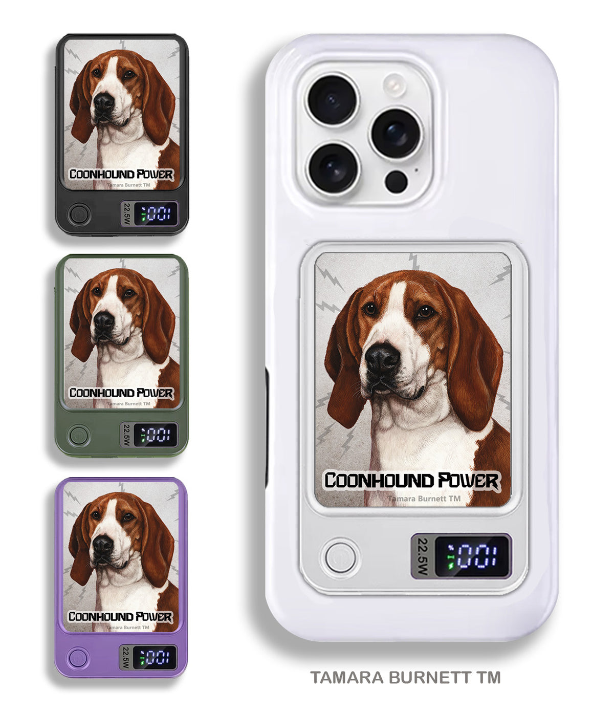 Treeing Walker Coonhound Phone Bank Wireless Charger