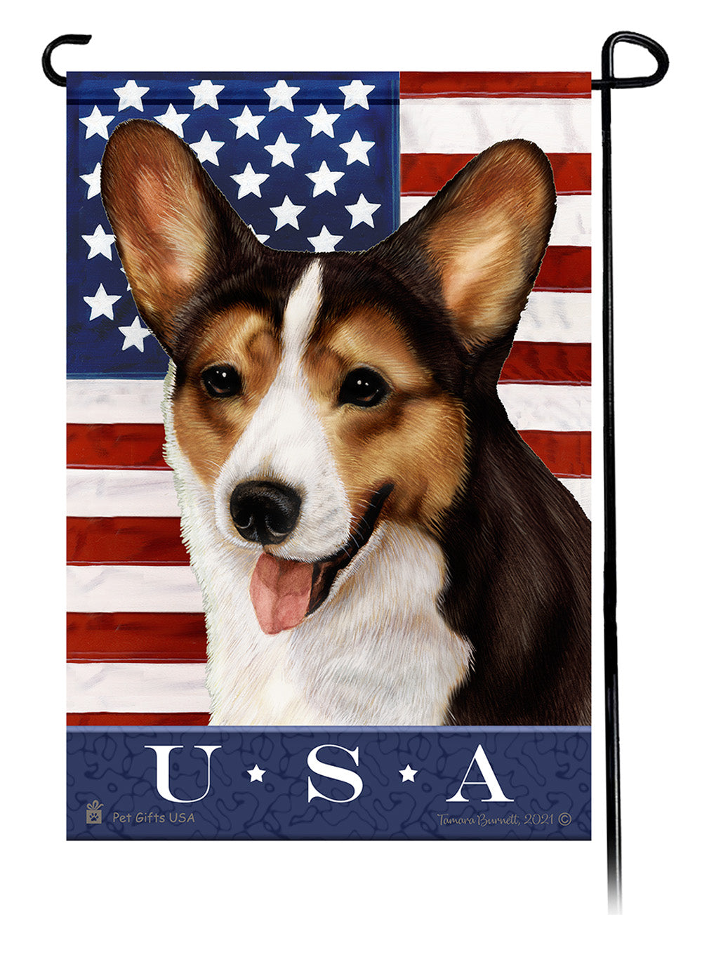 Corgi True Blue - Garden Flag