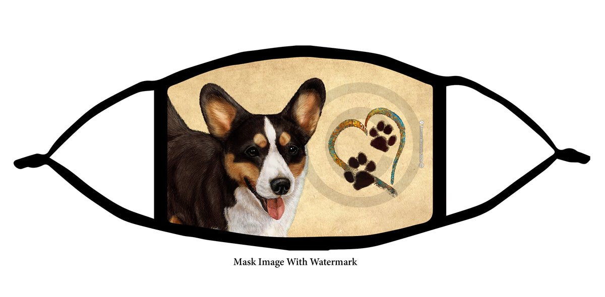 Corgi (Cardigan, Tricolor) Face Mask