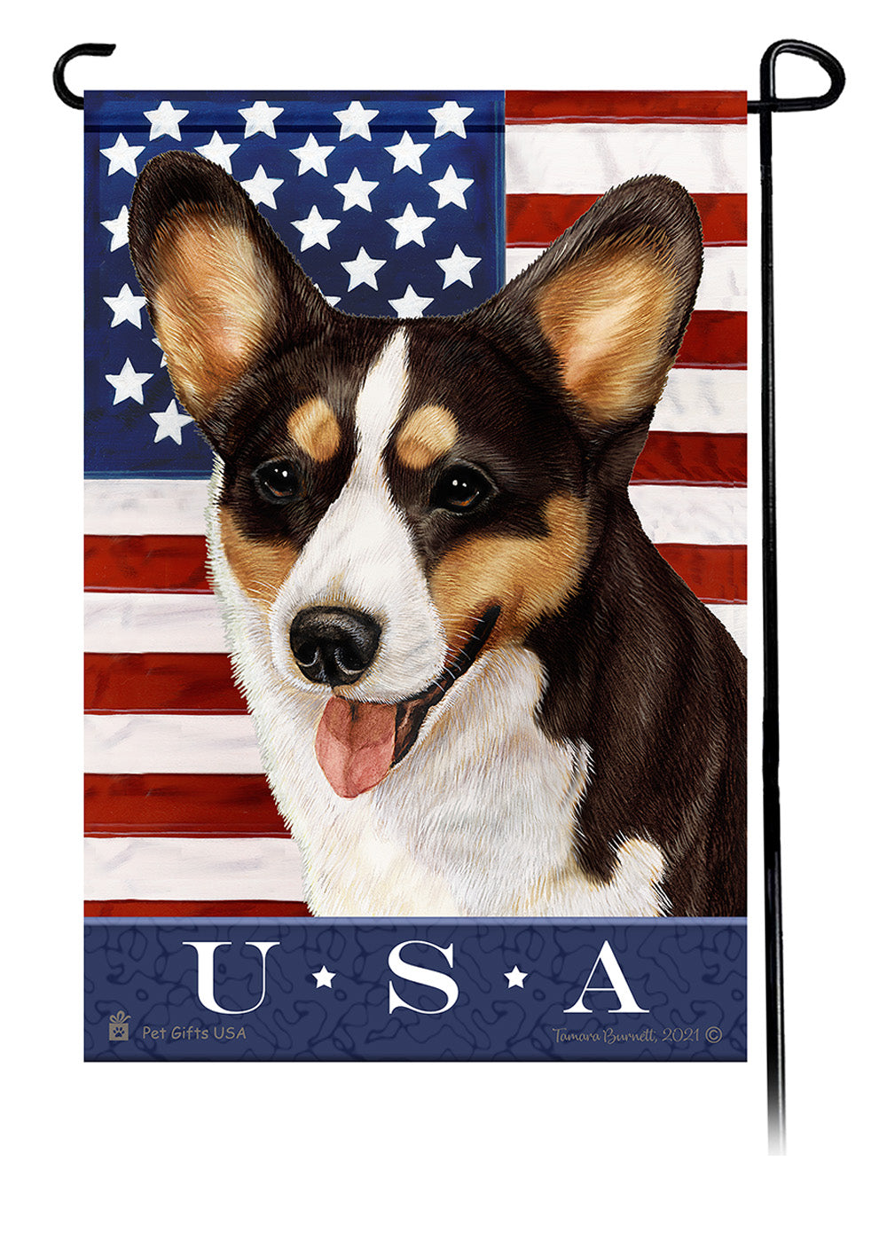 Corgi True Blue - Garden Flag