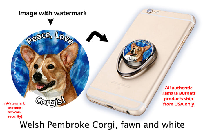 Corgi Tan and White Phone Stand