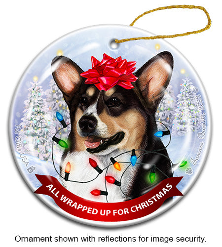 Corgi Pembroke Tri-Color Ornament