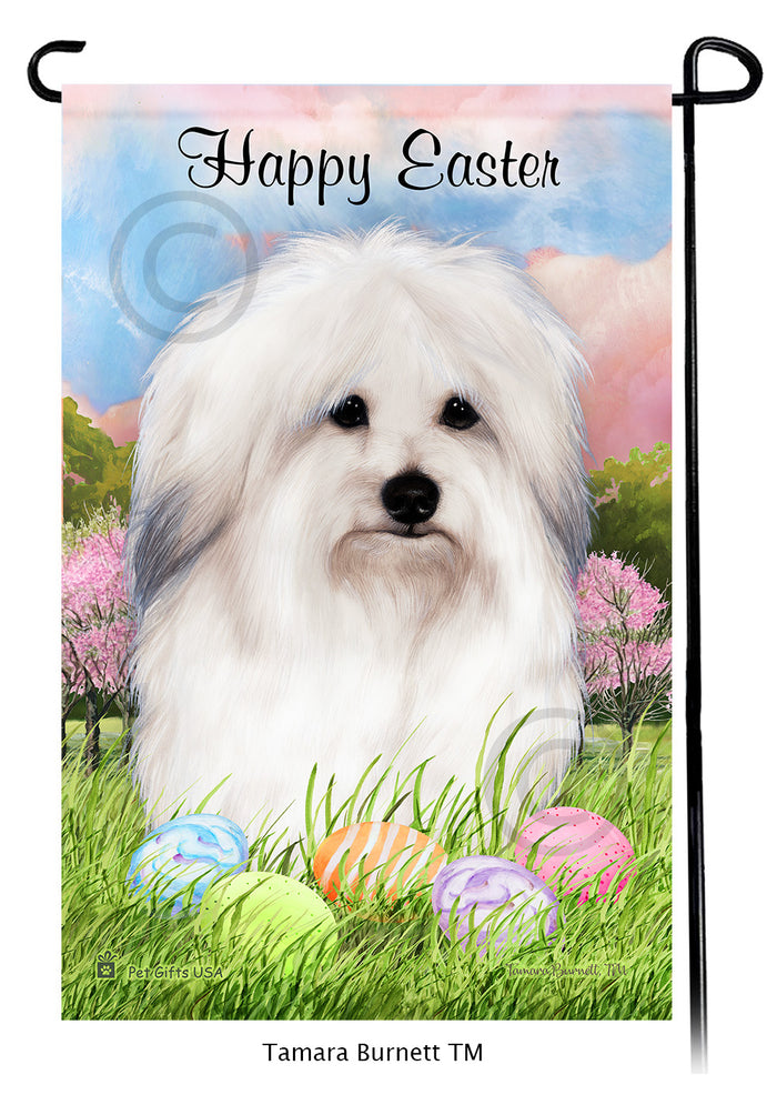 Coton de Tulear Happy Easter Garden Flags
