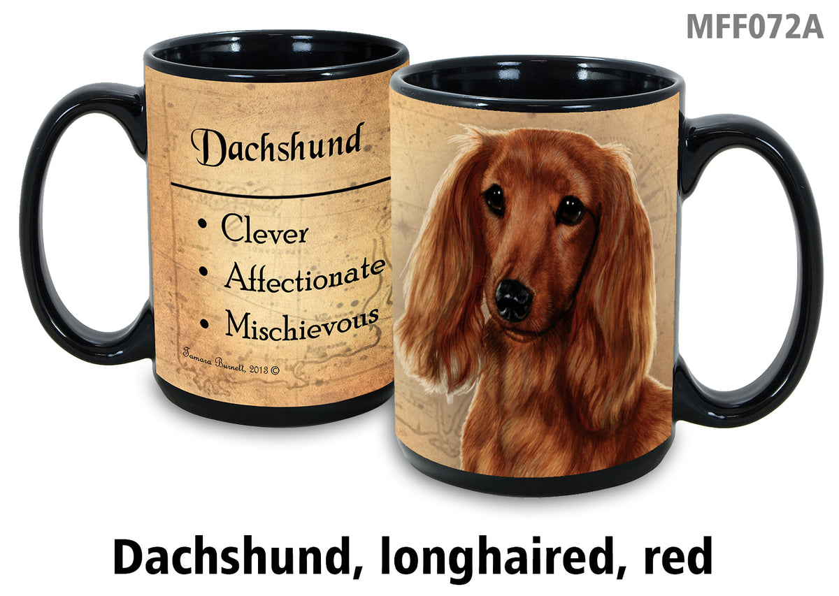 Dachshund (Long-Haired Red) - My Faithful Friends Mug 15 oz