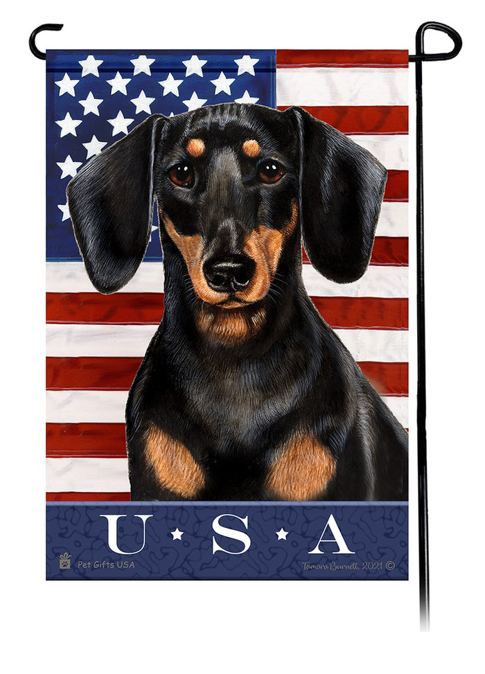 Dachshund True Blue Garden Flags