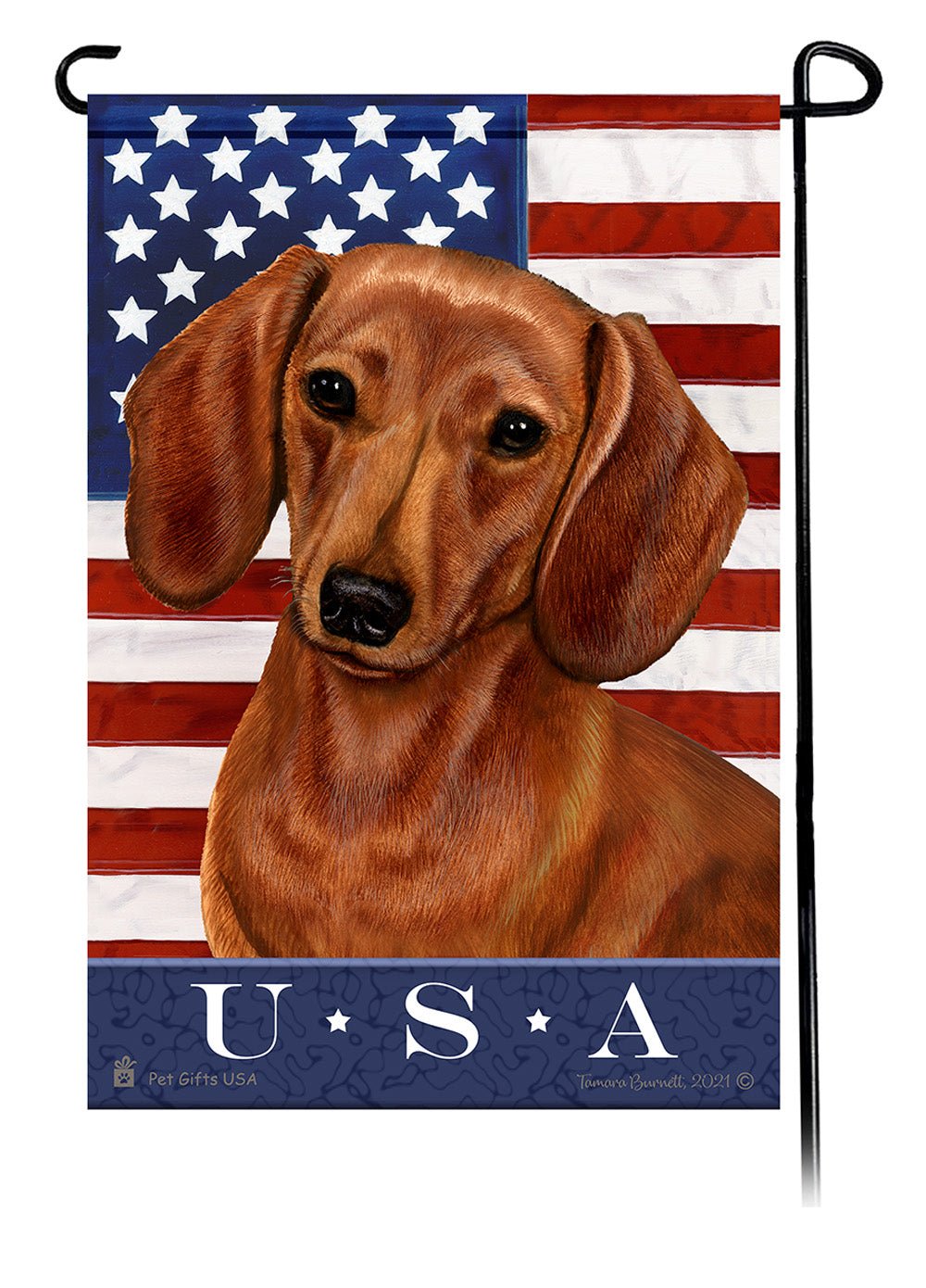 Dachshund True Blue - Garden Flag